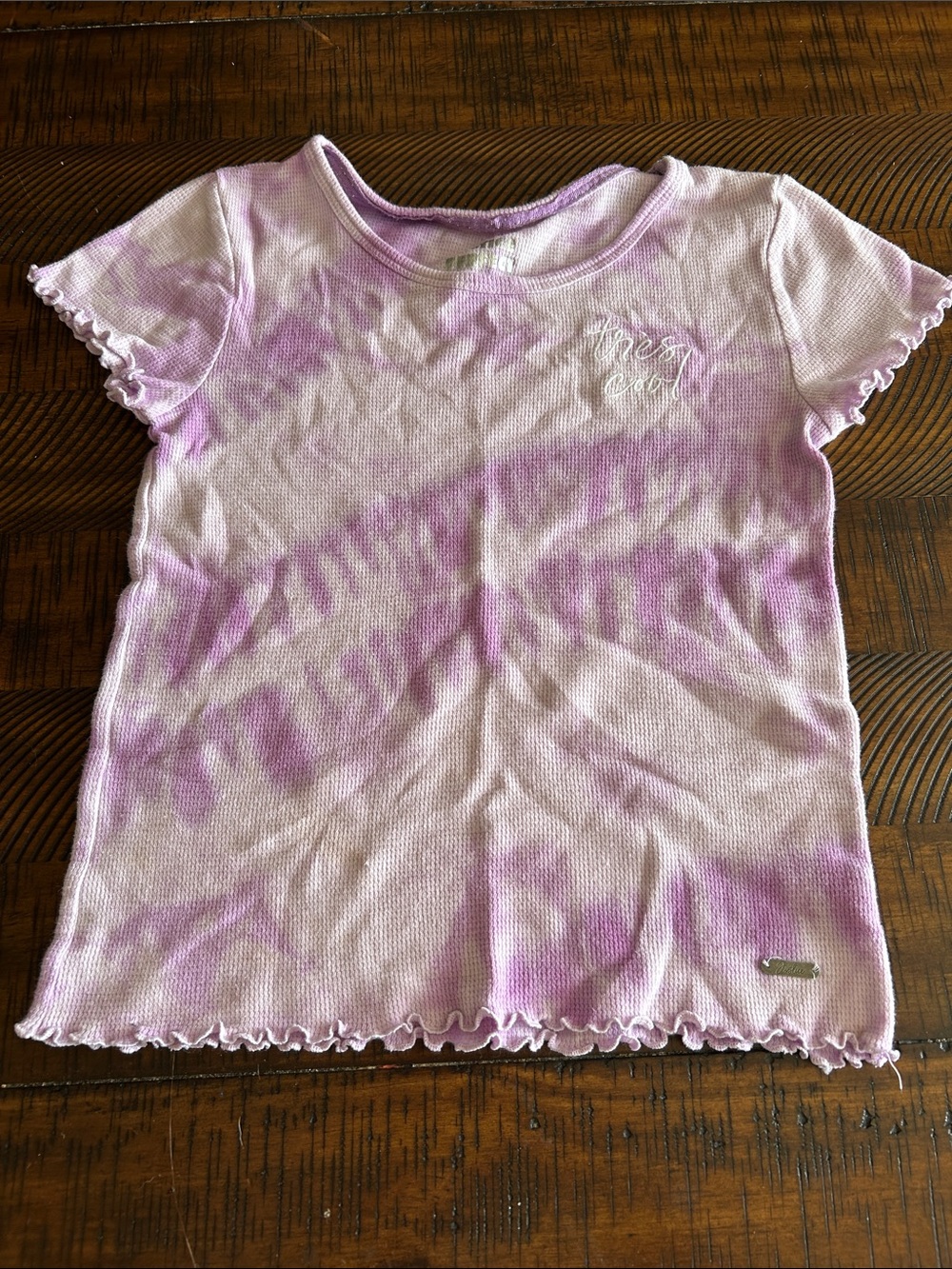 Justice Pink Tie-Dye Short Sleeve Tee
